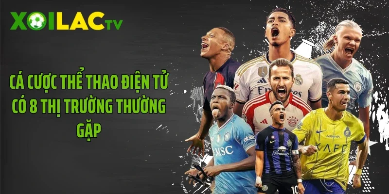 Cá cược thể thao điện tử có 8 thị trường thường gặp