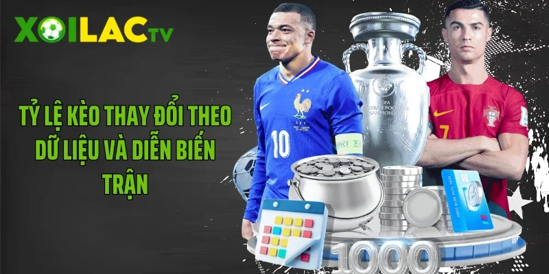Tỷ lệ kèo thay đổi theo dữ liệu và diễn biến trận